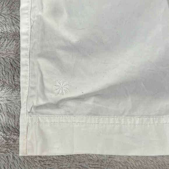Athleta lightweight white straight or rolled crop pants size 4T - Picture 10 of 10